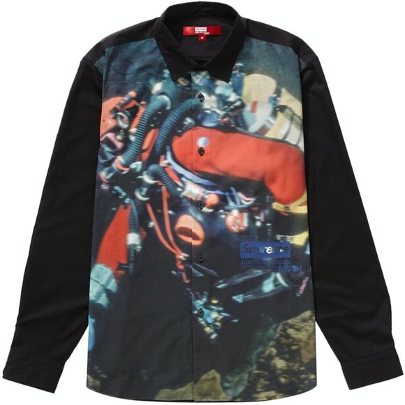 Supreme JUNYA WATANABE CDG MAN Nature Shirt Black Size M NWT - Picture 1 of 1